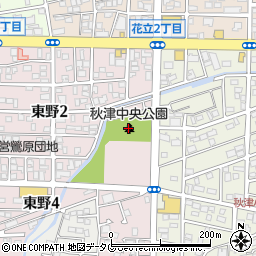 秋津中央公園周辺の地図
