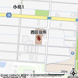 熊本市西区役所周辺の地図