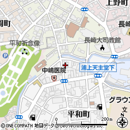 主の十字架クリスチャンセンター　神のしもべ長崎教会周辺の地図