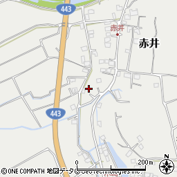 熊本県上益城郡益城町赤井1403周辺の地図