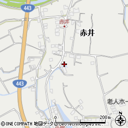 熊本県上益城郡益城町赤井1397-2周辺の地図