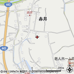 熊本県上益城郡益城町赤井1461周辺の地図