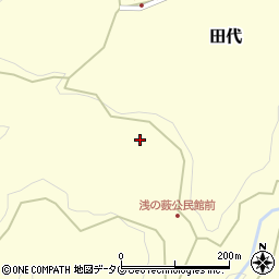 熊本県上益城郡御船町田代6850周辺の地図
