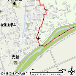 熊本県上益城郡益城町広崎728-5周辺の地図