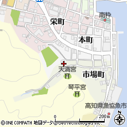 高知県土佐清水市市場町1-10周辺の地図