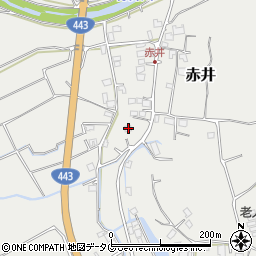 熊本県上益城郡益城町赤井1399周辺の地図