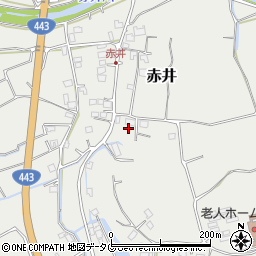 熊本県上益城郡益城町赤井1463周辺の地図