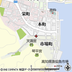 高知県土佐清水市市場町1-5周辺の地図