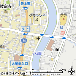 トヨタカローラ長崎　東長崎店周辺の地図