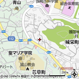 長崎県長崎市城栄町34周辺の地図