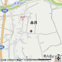 熊本県上益城郡益城町赤井1513周辺の地図