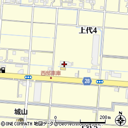 九州産交バス株式会社　営業本部・運行本部・運行課周辺の地図