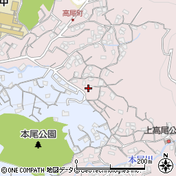 長崎県長崎市高尾町20周辺の地図