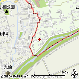 熊本県上益城郡益城町広崎728-17周辺の地図