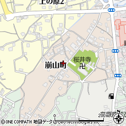 長崎県島原市崩山町周辺の地図
