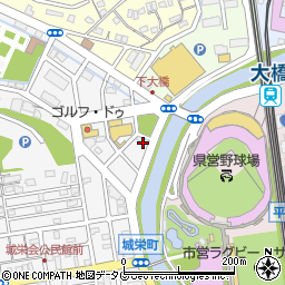 セブンイレブン長崎城栄町店周辺の地図