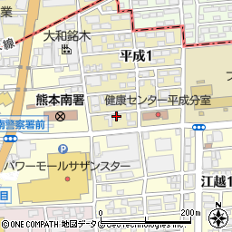 ユニマットライフ熊本営業所周辺の地図