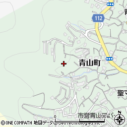 長崎県長崎市青山町周辺の地図