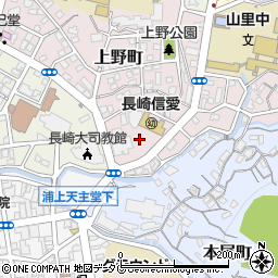 長崎県長崎市上野町10周辺の地図