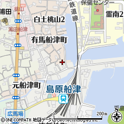 長崎県島原市有馬船津町984周辺の地図