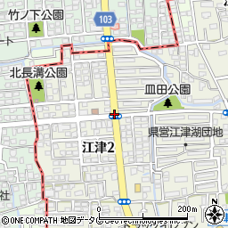 江津郵便局前周辺の地図