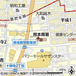 熊本県熊本市南区十禅寺3丁目3周辺の地図