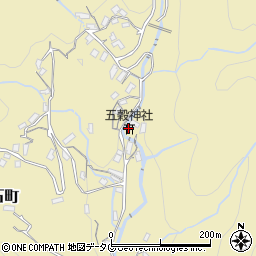 五穀神社周辺の地図