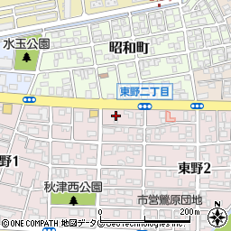吉野家熊本健軍店周辺の地図