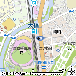 リパーク長崎松山町駐車場周辺の地図