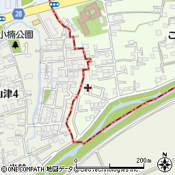 熊本県上益城郡益城町広崎723-3周辺の地図