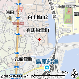 長崎県島原市有馬船津町971周辺の地図