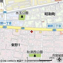 とうふ処安喜　東野店周辺の地図