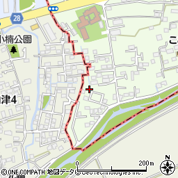 熊本県上益城郡益城町広崎723-4周辺の地図