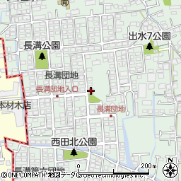 長溝公民館周辺の地図