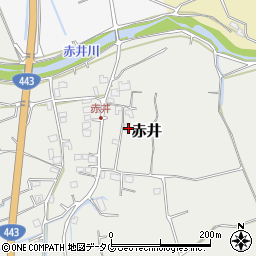 熊本県上益城郡益城町赤井1351周辺の地図