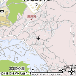 長崎県長崎市高尾町17-6周辺の地図