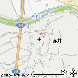 熊本県上益城郡益城町赤井1373周辺の地図