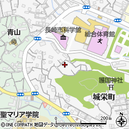 長崎県長崎市城栄町39-3周辺の地図