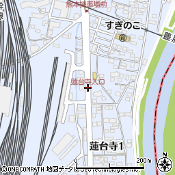 蓮台寺入口周辺の地図