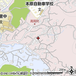 長崎県長崎市高尾町17-10周辺の地図