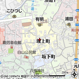 長崎県島原市坂上町周辺の地図