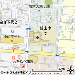 熊本市立城山小学校周辺の地図