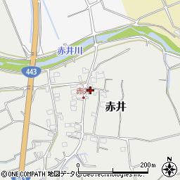 熊本県上益城郡益城町赤井1367周辺の地図