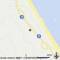 足摺岬公園線周辺の地図
