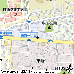 熊本県熊本市東区秋津新町5-34周辺の地図