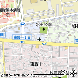 熊本県熊本市東区秋津新町5-27周辺の地図