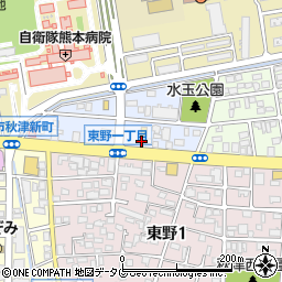 熊本県熊本市東区秋津新町5-36周辺の地図