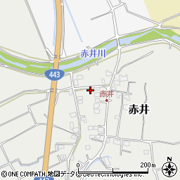 熊本県上益城郡益城町赤井1376周辺の地図