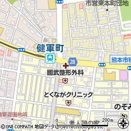 トタン屋 健軍店周辺の地図