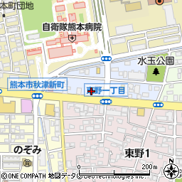 アムール熊本パワービル周辺の地図